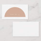 Minimale geometrische vorm Blush roze - vlak Plaatskaartje (Voorkant / Achterkant)