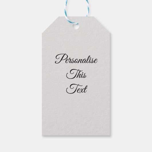 Minimale gepersonaliseerde aquarel bloemontwerp cadeaulabel (Achterkant)