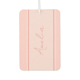 Minimale gepersonaliseerde blush roze luchtverfrisser