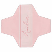 Minimale gepersonaliseerde blush roze voetbal (Enkel)