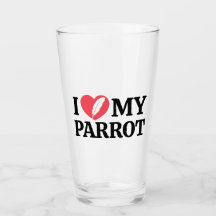 Minimale Gepersonaliseerde Papegaai Liefhebber Cit