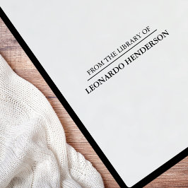 Minimale gepersonaliseerde zelf-inkt rubberen stem  zelfinktende stempel