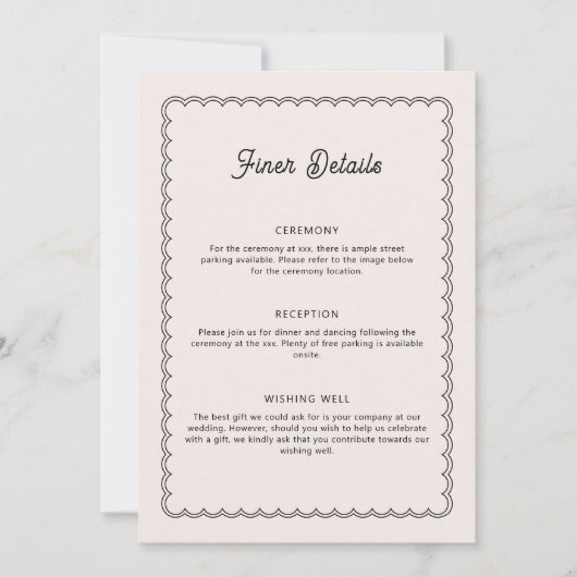 Minimale, gescallopeerde kaart voor grensovergange (Voorkant)