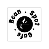 Minimale gestileerde Cup Logo Loyalty Cafe Rubberstempel (Afrduk)