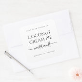 Minimale geurkaars sticker productlabel (Envelop)