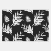 Minimale gevoelige cedar Leaf Pine Needles & Pinec Inpakpapier Vel (Voorkant 2)