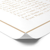 Minimale gewrichtsfrequentie beige Arch Poster (Hoek)