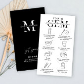 Minimale gids voor tandheelkundige verzorging voor visitekaartje