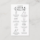 Minimale gids voor tandheelkundige verzorging voor visitekaartje (Voorkant)