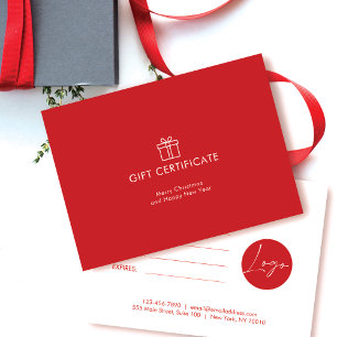 Minimale Gift Voucher Visitekaartje