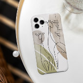 Minimale Giraffe - Continue lijntekentekening Case-Mate iPhone Case