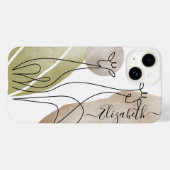 Minimale Giraffe - Continue lijntekentekening Case-Mate iPhone Case (Achterkant (horizontaal))