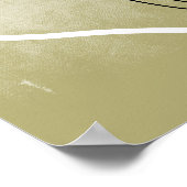 Minimale Giraffe - Continue lijntekentekening Poster (Hoek)