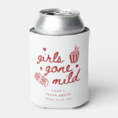 Minimale "Girls Gone Mild" Script Spa Bachelorette Blikjeskoeler (Blikje Voorkant)