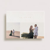 Minimale Glimmer Wedding Save the Date Folie Uitnodiging