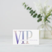 Minimale Glitter & Luxury Shine Paarse VIP Klantenkaartje (Staand voorkant)