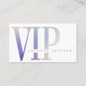 Minimale Glitter & Luxury Shine Paarse VIP Klantenkaartje (Voorkant)