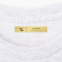 Minimale Gold Business Company Logo Werknemersnaam