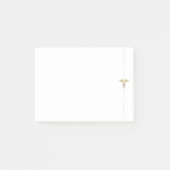 Minimale Gold Caduceus-symbolen Post-it® Notes (Voorkant)