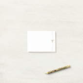 Minimale Gold Caduceus-symbolen Post-it® Notes (Op bureau)