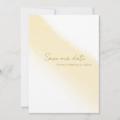 Minimale Gold Calligraphy Waterverf Sparen de Datu Kaart (Achterkant)