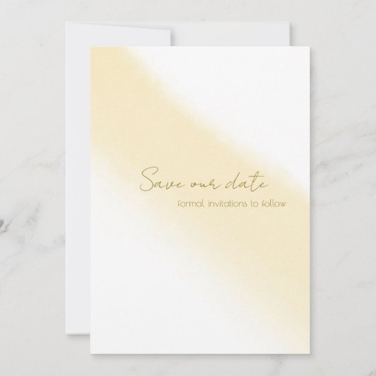 Minimale Gold Calligraphy Waterverf Sparen de Datu Kaart (Achterkant)