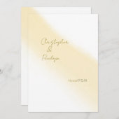 Minimale Gold Calligraphy Waterverf Sparen de Datu Kaart (Voorkant / Achterkant)