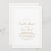 Minimale Gold Couples-schoeisel Kaart (Voorkant / Achterkant)