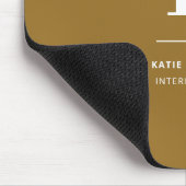 Minimale Gold Elegant Sophisticated Luxe Monogram Muismat (Hoek)