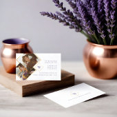 Minimale Gold Geometric Photo Lijst & Monogram Visitekaartje