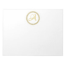 *~* Minimale Gold Glitter Monogram Initiaal Girly