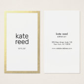 Minimale Gold-grens voor Chic Professional Visitekaartje (Voorkant /achterkant)