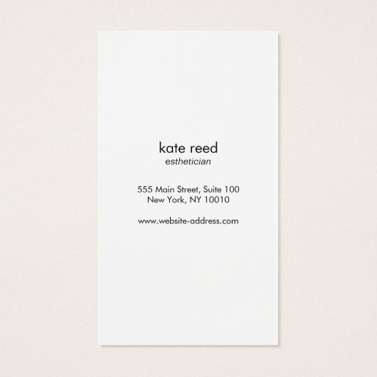 Minimale Gold-grens voor Chic Professional Visitekaartje (Achterkant)