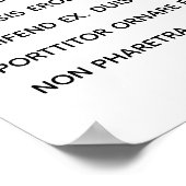 Minimale Gold Handwriting Simple Event Menu Poster (Hoek)