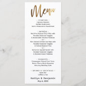 Minimale Gold Handwriting Simple Typografie Menu (Voorkant)