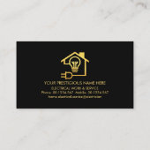 Minimale Gold Line Electricia-service Visitekaartje (Achterkant)