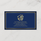 Minimale Gold Line Lijst Home Remodeling Visitekaartje (Achterkant)