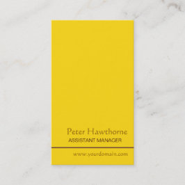 Minimale Gold Minimalist Professional Visitekaartje