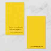 Minimale Gold Minimalist Professional Visitekaartje (Voorkant / Achterkant)