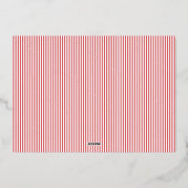 Minimale Gold Ppress Stripe kerstfoto Folie Feestdagenkaart (Achterkant)