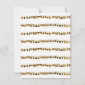 Minimale Gold Sequin Flat Note Personal Stationery Kaart (Achterkant)