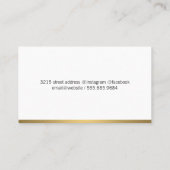 Minimale Gold Trim Visitekaartje (Achterkant)