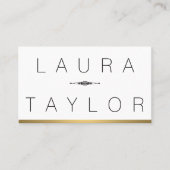 Minimale Gold Trim Visitekaartje (Voorkant)