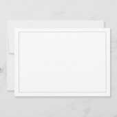 Minimale Gold Typografie Horizontale Vrijgezellenf Kaart (Achterkant)