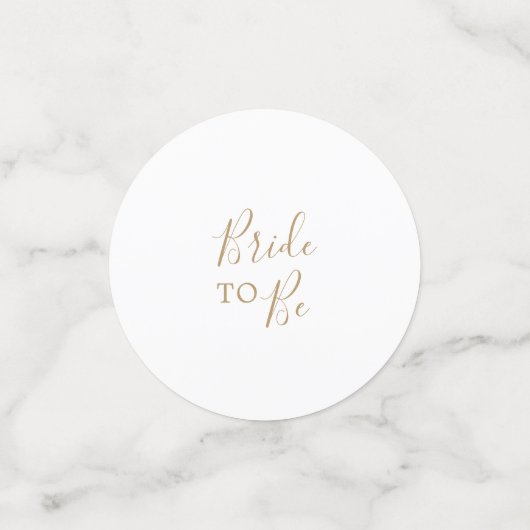 Minimale Gold-Vrijgezellenfeest Tabel Confetti (Kleine voorkant)