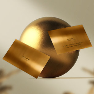 Minimale Gold Warm Metallic Steel VIP Visitekaartje