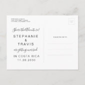 Minimale Gold-Wereldkaart Bespaar de Briefkaart Da (Achterkant)