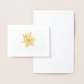 Minimale Gold Winter Snowflake Folie Card Folie Kaarten (Display)