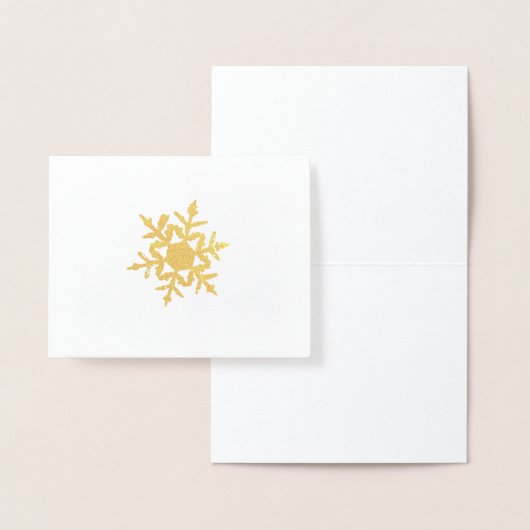 Minimale Gold Winter Snowflake Folie Card Folie Kaarten (Display)