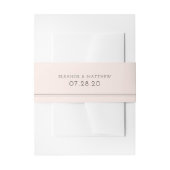 Minimale gordelband voor zwart kleurenblok uitnodigingen wikkel (Voorkant Voorbeeld)